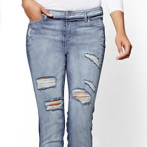 Soho Jeans  Destroyed TwoTone High-Waist Boyfriend